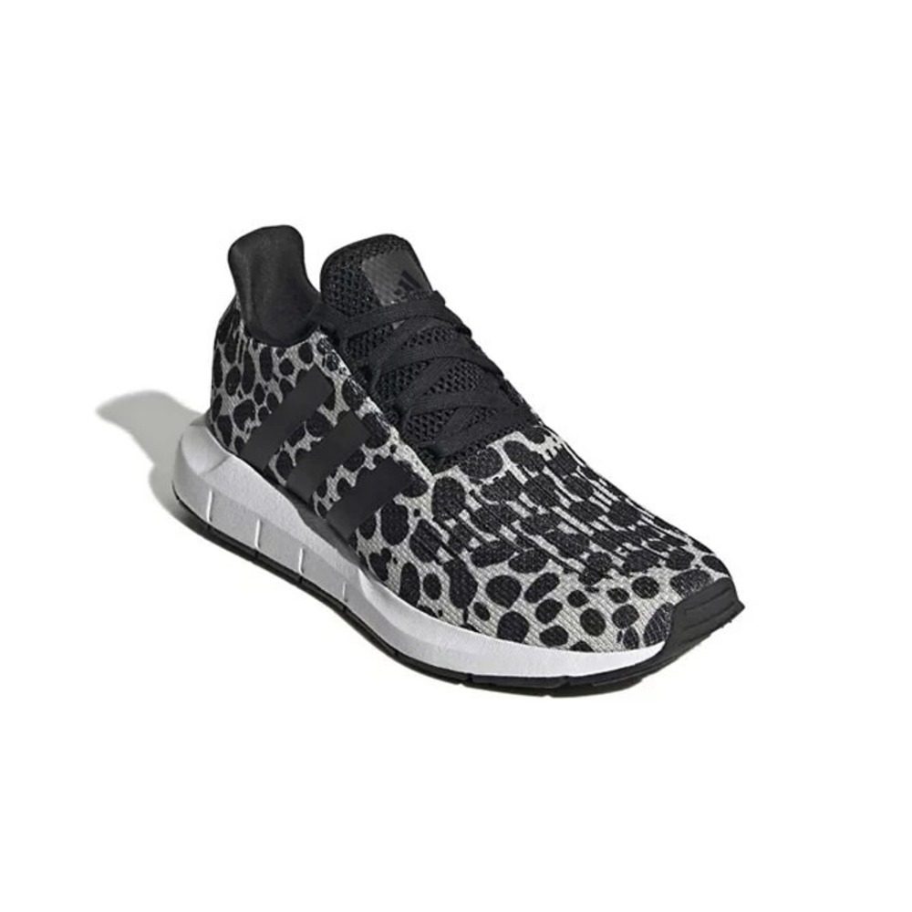 Adidas Swift Run 1.0 Women's Size 7 JR0634 Leopard Print White And Black